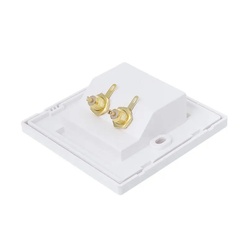 

RCA Wall Socket Audio Panel Speaker Junction Box Lotus Power Outlet