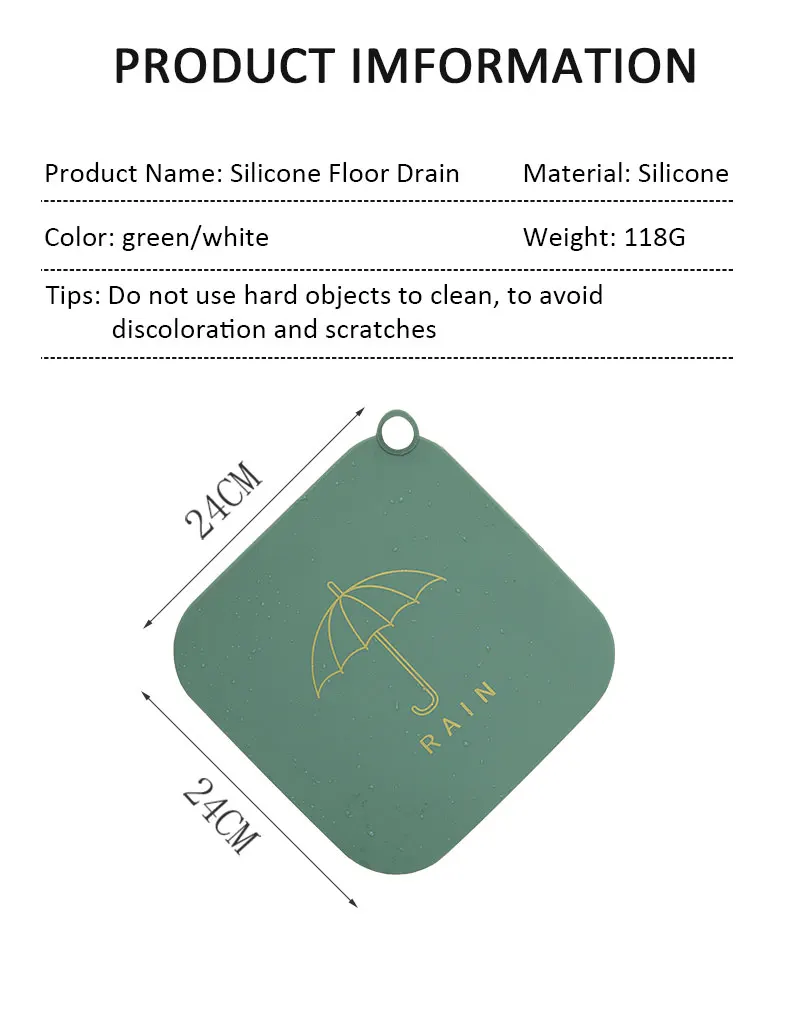 

Deodorizer Floor Drain Cover Deodorant Mat Silicone Deodorant Floor Drain Insect Deodorant Cover Sewer Deodorant Cover