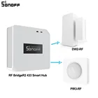 SONOFF RF BridgeR2 433 МГц WiFi преобразователь сигнала DW2 дверь окно пир3 датчик движения работает с приложением eWeLink Google Home Alexa Alice