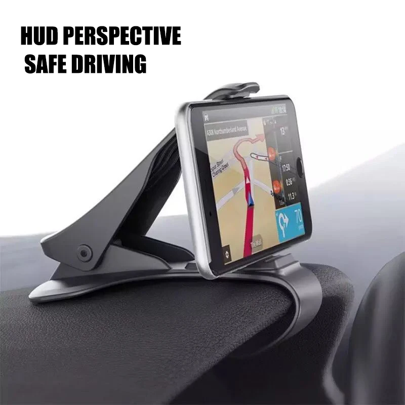 Универсальный автомобильный держатель для телефона с зажимом противоскользящий