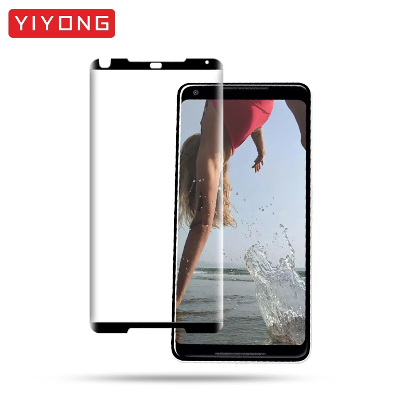 YIYONG 3D Edge Curved Glass For Google Pixel 2 XL Tempered Screen Protector 4 3 3A Pixel2 | Мобильные телефоны и