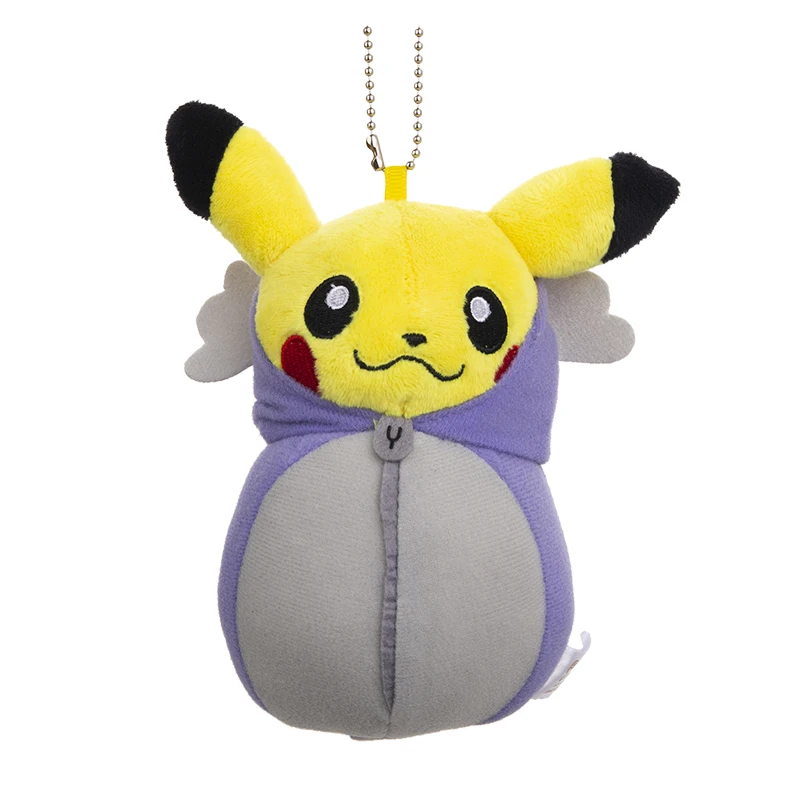 6Pcs/Lot 15cm Size Pokemon Cute Plush Bulk Buy Anime Figure Pikachu Sleeping Bags of Various Colors Christmas Gift Keychain | Игрушки и