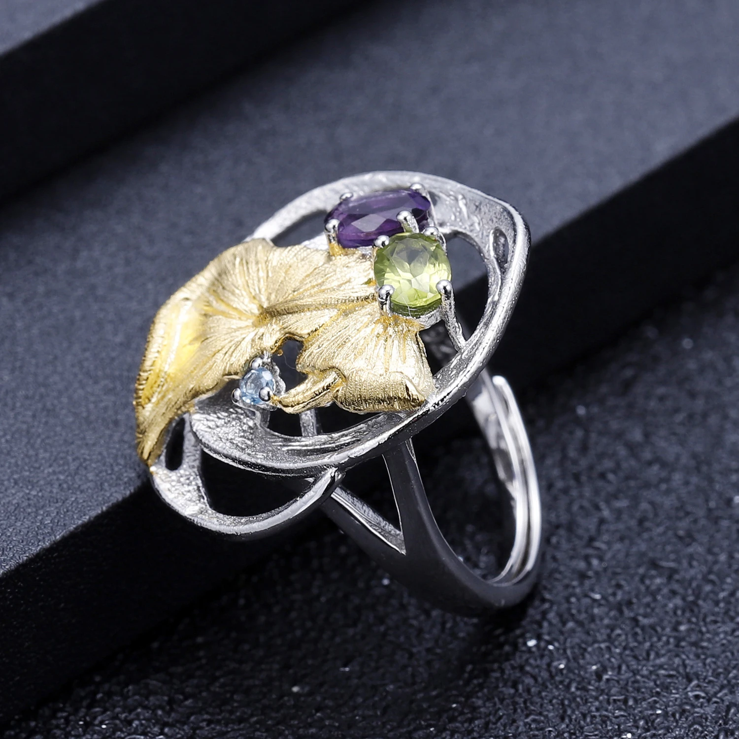 Ожерелье женское из серебра 925 пробы с натуральным аметистом карата | Украшения и