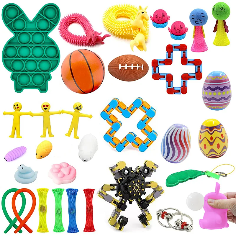 6 Type Fidget Toys Anti Stress Set Relief Balls Squeeze Adults Children Sensory Antistress Game Gift | Игрушки и хобби