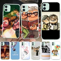 cutewanan romantic up carl and ellie couple phone case cover shell for iphone 11 pro xs max 8 7 6 6s plus x 5s se 2020 xr cover