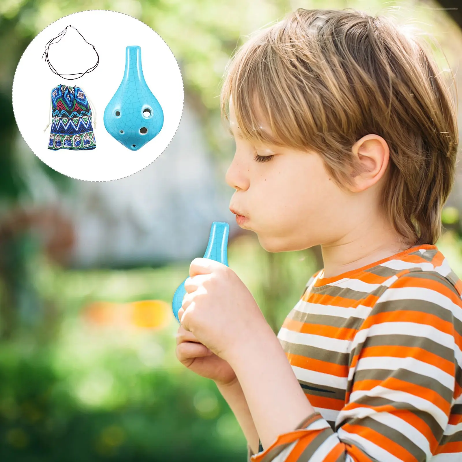 

1 Set 6 Hole Ocarina Novel Durable Fine Safe Toy Alto C Ocarina Music Instrument