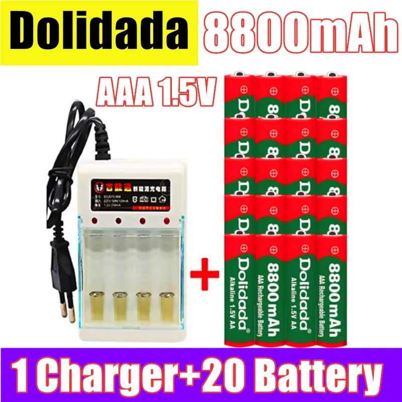 AAA 8800 мАч перезаряжаемый аккумулятор 1 5 V mah перезаряжаемые Новый Alcalinas drummey + шт.