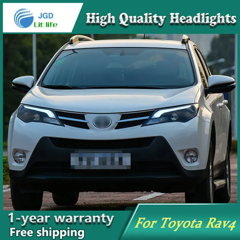 Автомобильный Стильный чехол для головки лампы Toyota rav4 головной светильник s 2014 2015