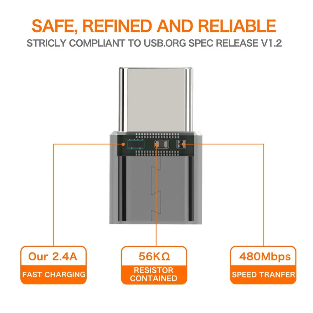 10 шт. адаптер USB Type C (папа) Micro (мама)|Зарядные устройства для телефонов| |