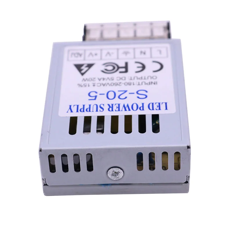 

5V 4A Switching Power Supply 20W 180V-260VAC Adapter Transformer for LED Strip light Lighting