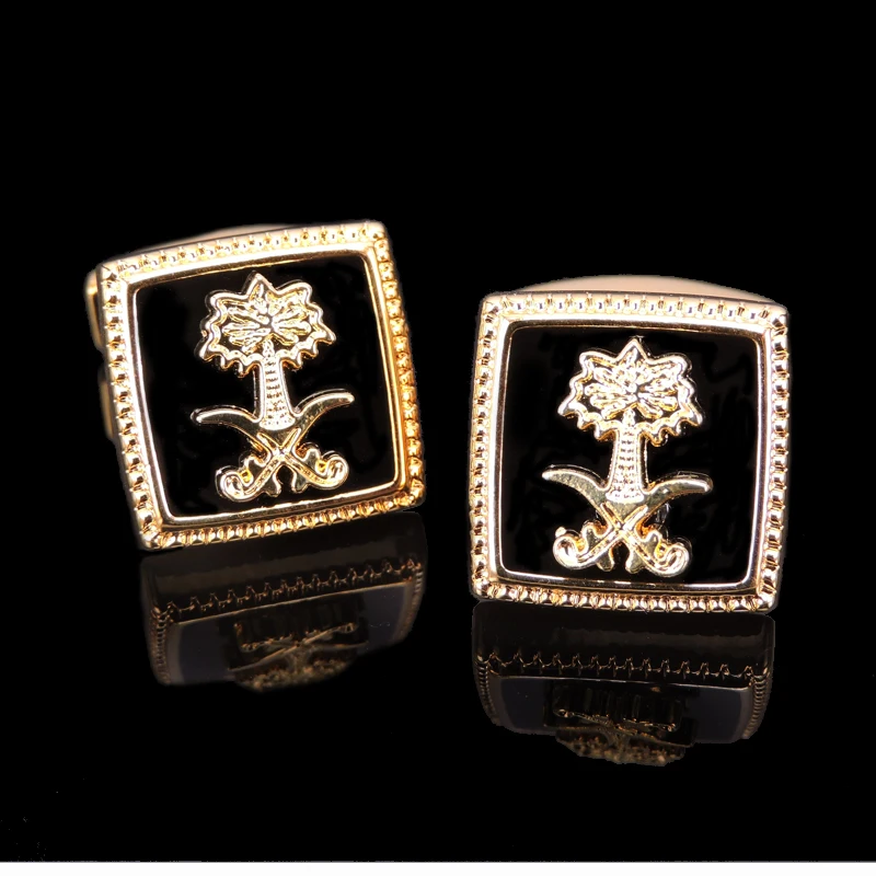 Мужские золотые запонки в стиле Саудовской Аравии | Украшения и аксессуары