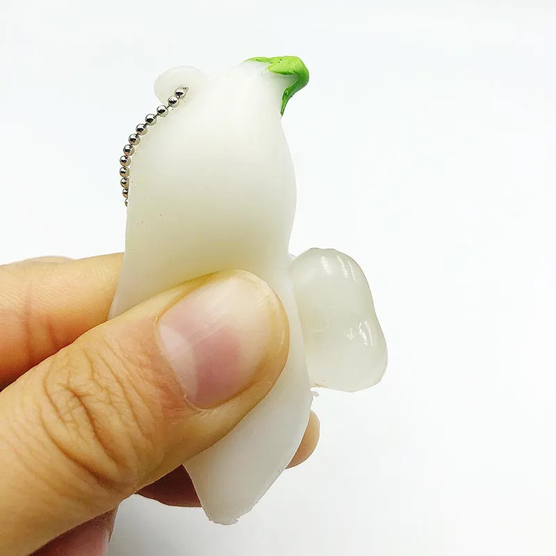 White With Box Светится в темноте мягкие игрушки антистрессовые шары с цепочка для телефона и ключей Распаковка бобы сжимаемые игрушки офис антистресс Новинка - Цвет: White With Box