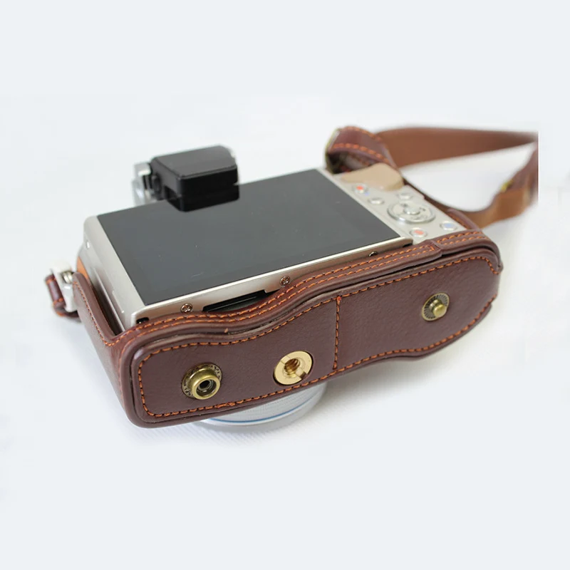 Портативный чехол Половина корпуса камеры из натуральной кожи для Olympus EPL9 EPL8 EPL7