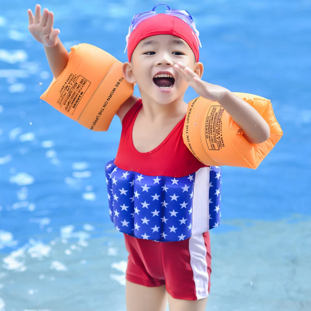 

Adult Children Inflatable Float Air Bag Beach Swimming Buoy Arm Ring Circle Float Water Air Sleeves Safety Training Swim Pool