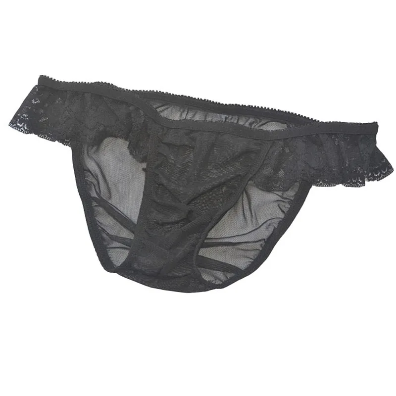 Сетчатое мужское кружевное нижнее белье Мягкие Trumks дышащие стринги трусики