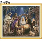 Алмазная 5D картина сделай сам с изображением рождения ребенка и Иисуса, полностью круглаяквадратная вышивка крестиком стразы, мозаика, домашний декор