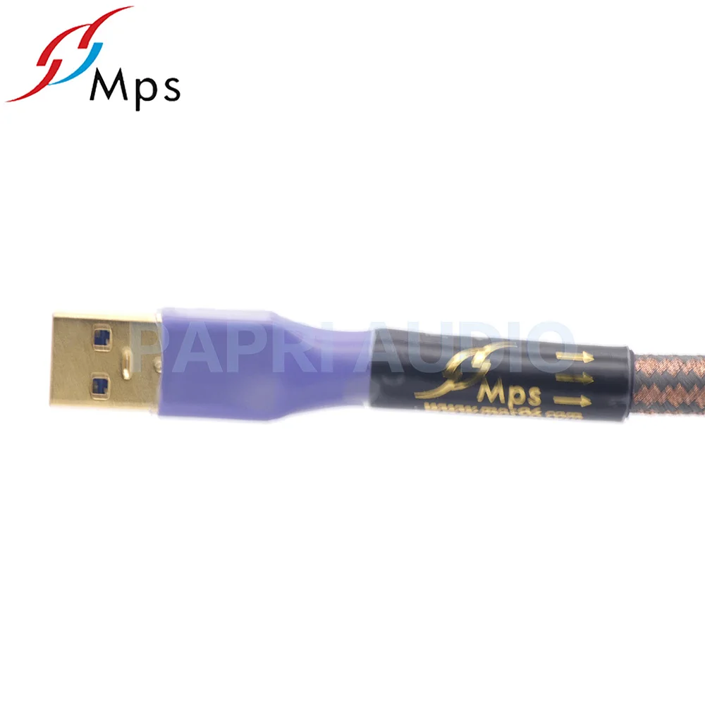 PAPRI MPS QR-USB 6N 99.99997% OCC аудио кабель HiFi позолоченный USB разъем A-A A-B разъем для передачи данных ЦАП DVD усилитель