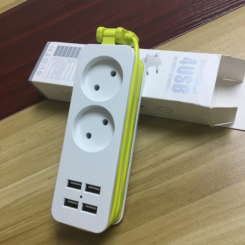 1200 Вт штепсельная вилка европейского стандарта адаптер питания 4 USB 1 5 м