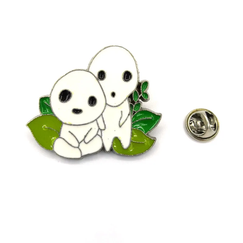 

10pcs Princess Mononoke 90s Cartoon vintage clothing Pins kids men women funny backpack clothes diy Enamel Brooches badge collar