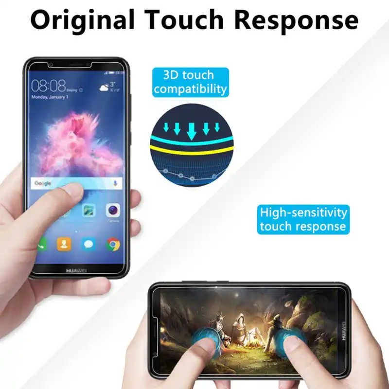 

3PCS Protective Glass for Huawei P40 P30 P20 Lite Pro E 5G Screen Protector Glass for Huawei P10 Plus P9 Lite