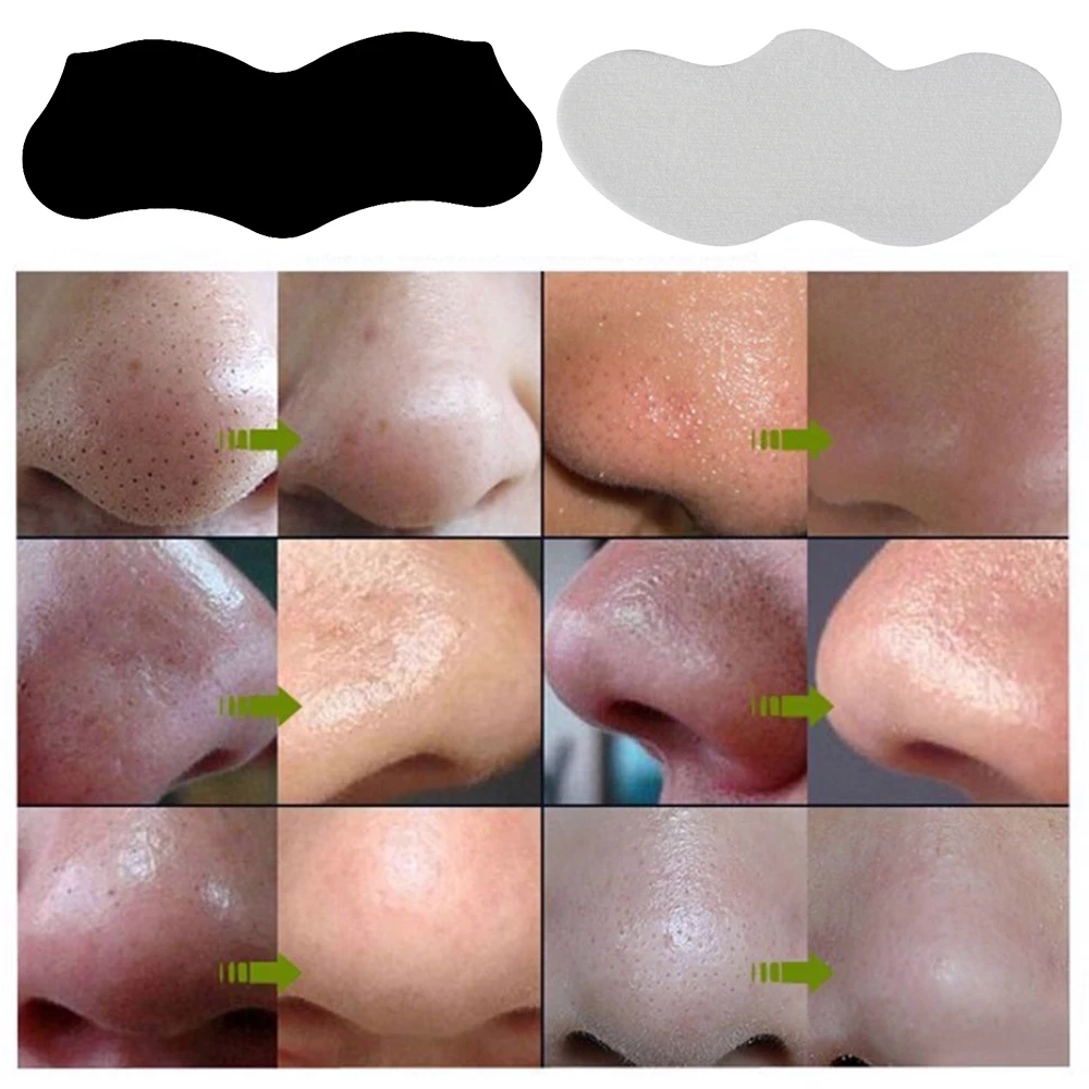 10 полосок маска для носа полоски очищения пор удаление черных точек сильные