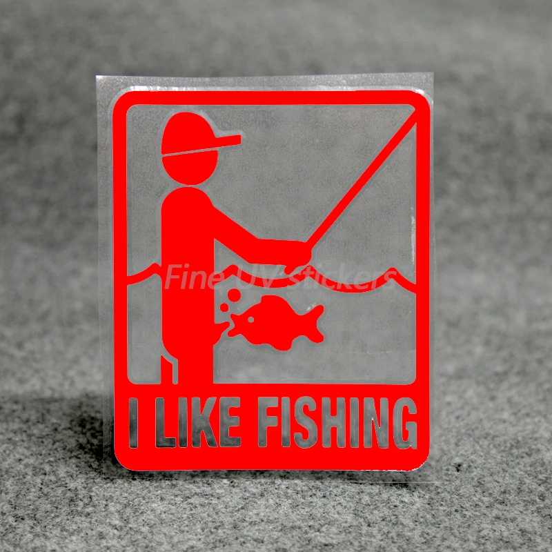 Мне нравятся вырезанные наклейки для рыбалки. Водонепроницаемые автомобилей