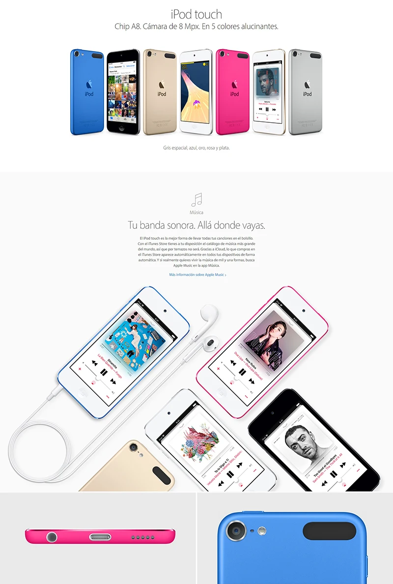 Авторизация Apple Ipod Touch 6 MP3/4 4,0 дюйма с сенсорным экраном Встроенные динамики 16/32/64/128 ГБ воспроизведение музыки видео с FM Электронная книга