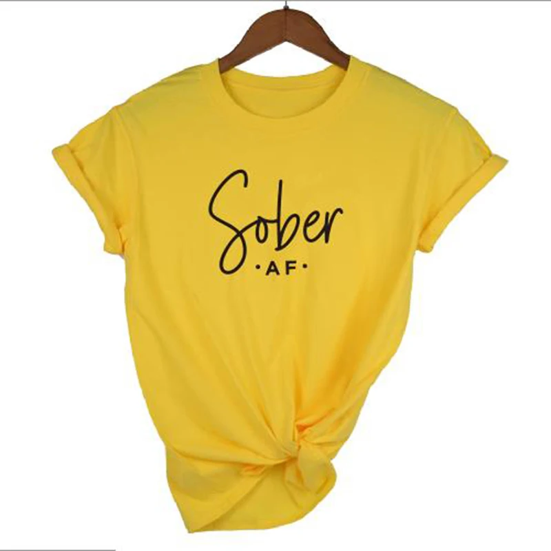 Рисовый дизайн трезвая Питьевая футболка для всей семьи объявление о