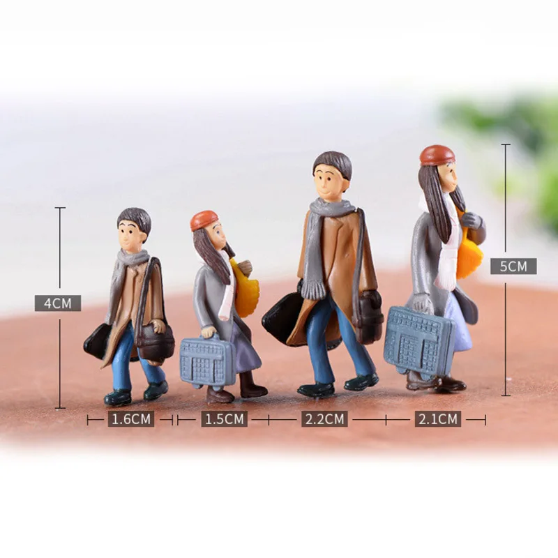 Миниатюрные фигурки BAIUFOR для влюбленных мальчиков и девочек фотоаксессуары