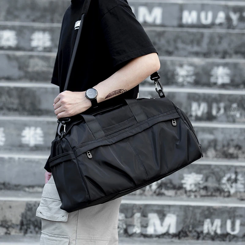 

Oxford Waterproof Men Travel Bags Hand Luggage Gym Bags Travel Duffle Bag Business Large Capacity Male Weekend Duffle Travel Bag