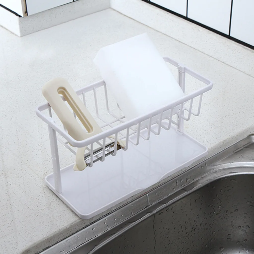 Держатель губок на раковине для мытья посуды крючки стене угловой органайзер