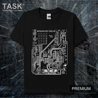 integrated circuit creative printed t shirt summer cotton short sleeve o neck unisex t shirt new s 3xl