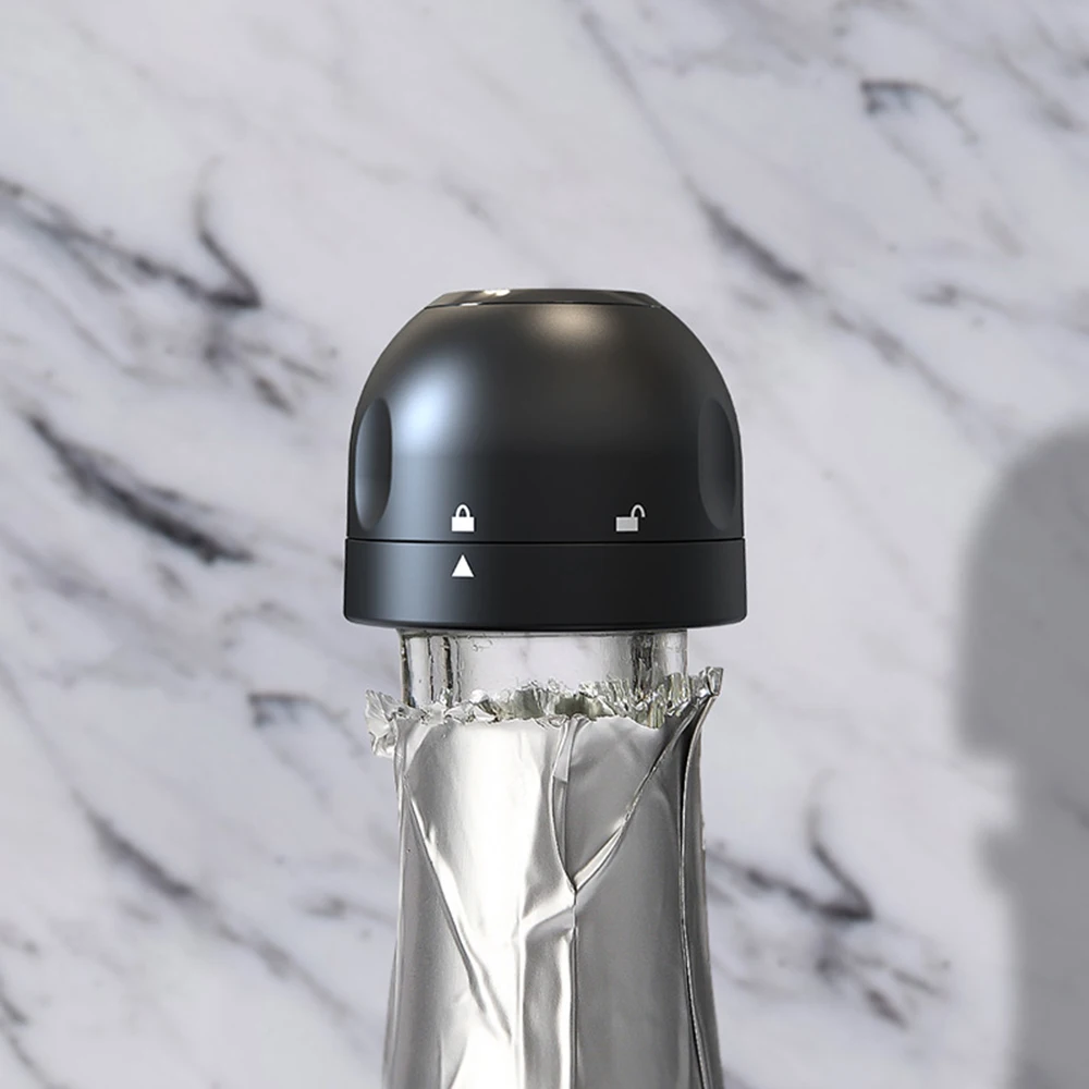 

1PCs Wine Bottle Stopper Sealed Portable Mini Food-Grade ABS Sparkling Wine Champagne Bottle Stopper Bar Tool