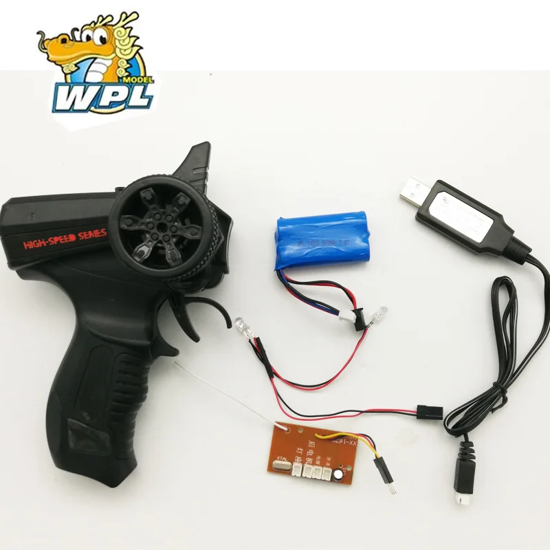 KIT de control remoto a escala completa, cargador de bater&iacute;a Lipo, receptor Universal 2,4G, WPL, B14K, B24K, B16K, B36K, C14, C24K-0