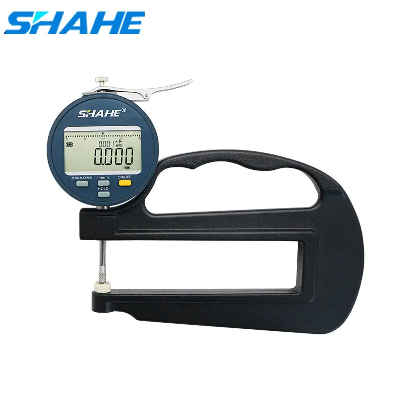 

SHAHE 0-10mm Deep Throat Electronic Digital Thickness Gauge With Rechargeable Battery 0.001mm Micron Thickness Indicator Tools