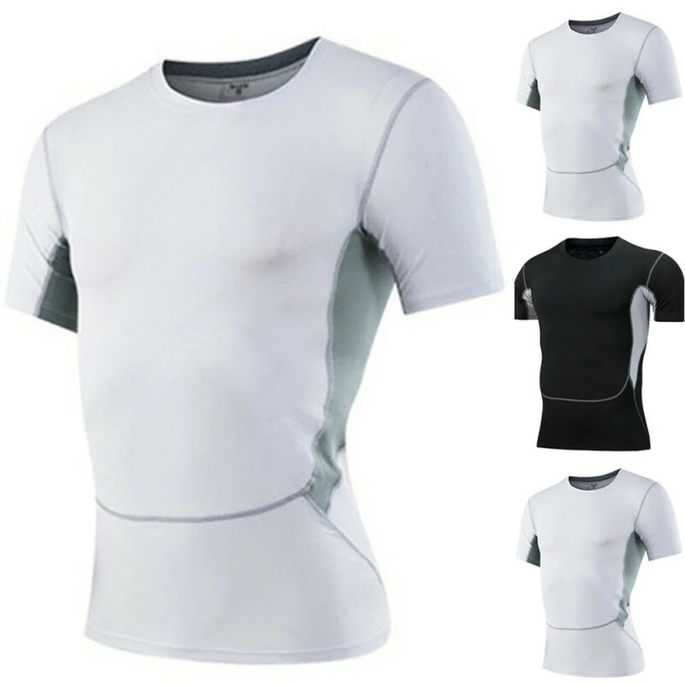 

Mens Plain T-Shirts Crew Neck Tops Slim Fit Summer Short SleeveTee Top Casual