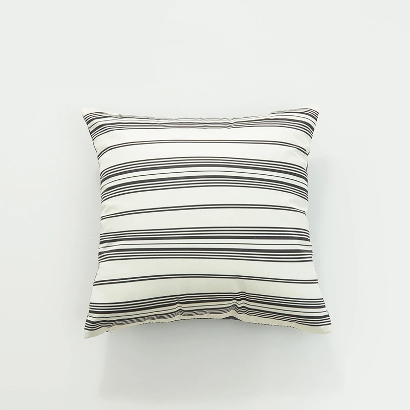 2020 атласная шелковая наволочка черная белая Скандинавская Геометрическая