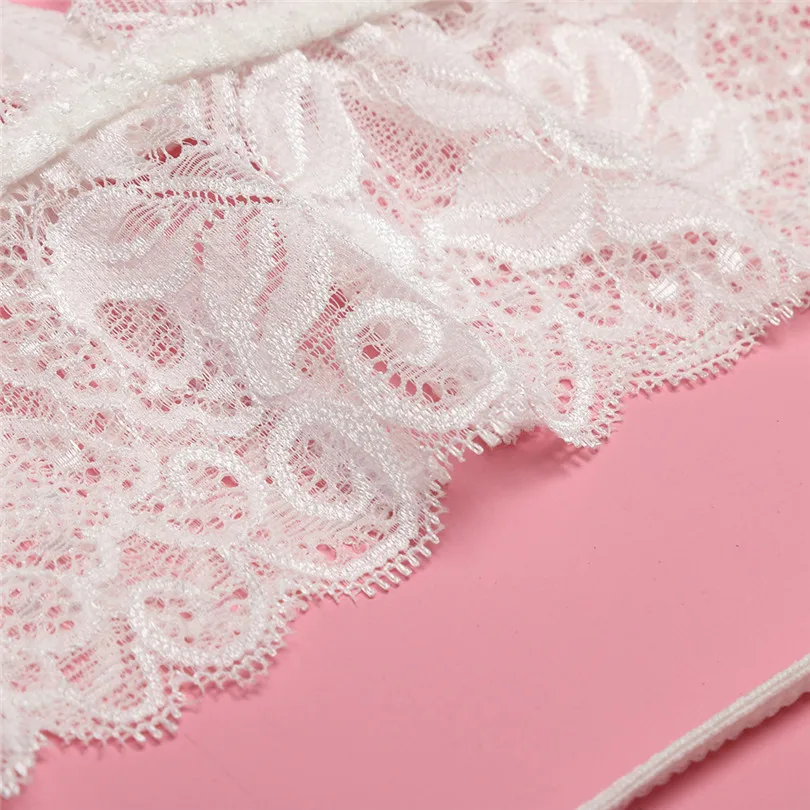 Сексуальное женское кружевное белье новый женский однотонный белый кружевной