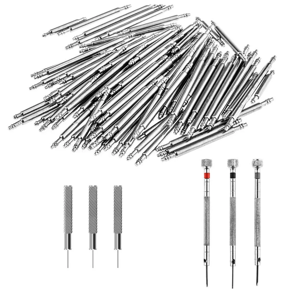

151PCS Watch Repair Tool Set Kit Professional Spring Bar Band Link Pin Battery Replacement With Carry Case