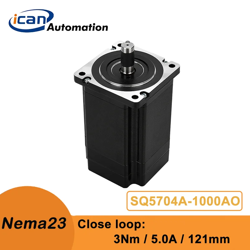 

ICAN Nema23 Closed Loop Servo Step 3Nm 5A 121mm Stepper Motor With Encoder Feedback