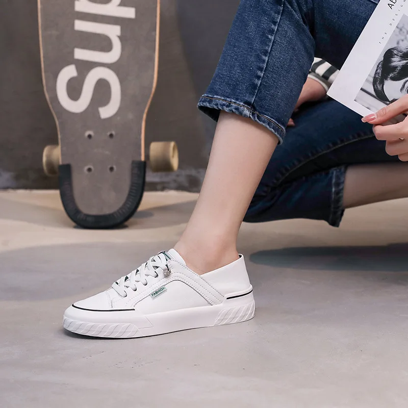 Белые женские кроссовки SWQZVT на весну-лето женская повседневная обувь из