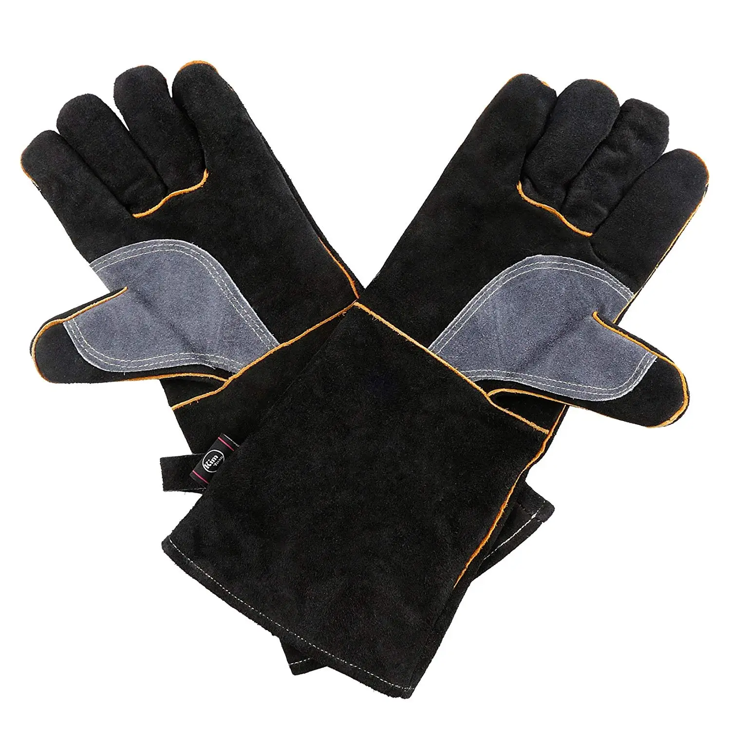 HHPROTECT BBQLeather Forge/Mig/Stick сварочные перчатки жаростойкие рукавицы для