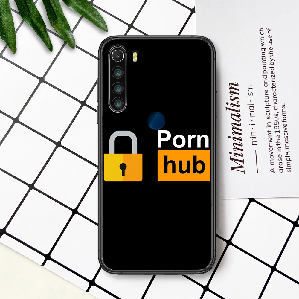 

Fashion Pornhub Tumblr Luxury Phone Case For Xiaomi Redmi Note 7 8 8T 9 9S 4X 7 7A 9A K30 Pro Ultra black Funda Painting