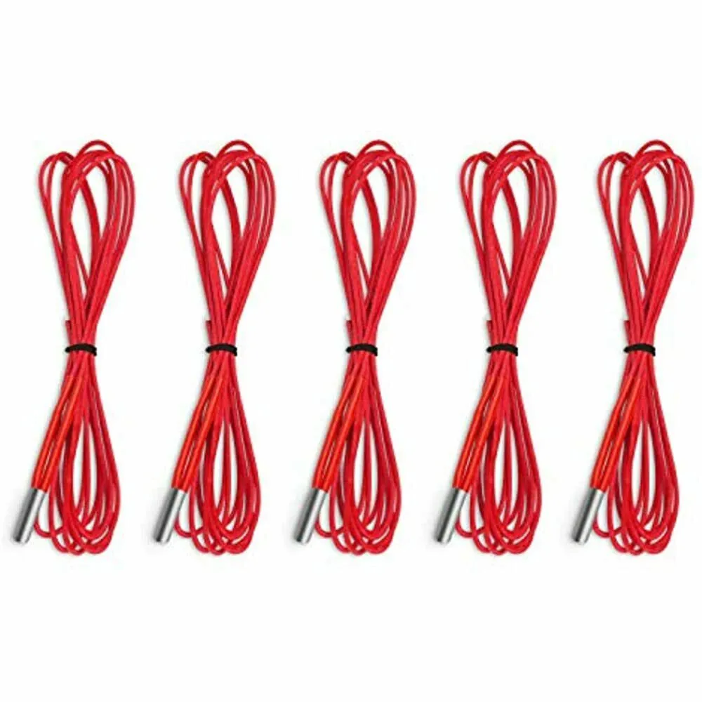 

5Pcs 3D Printers Cartridge Heater 24V 40W 1m For Ender 3, Ender 5 Series, Reprap Prusa I3 Extruder Parts 24V 40W Heat Part