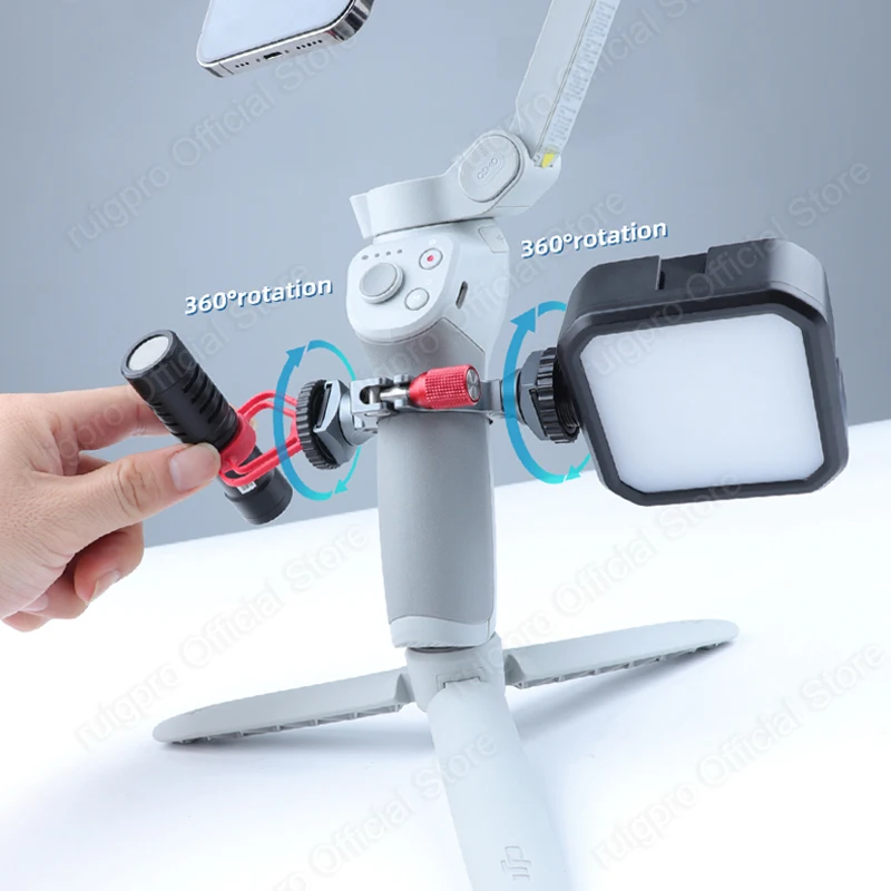 DJI Osmo мобильный карданный удлинитель с зажимом крепление для микрофона монитора