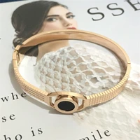 2021 hot new fashion luxury women stainless steel cuff bracelets 316l stainless steel jewelry
