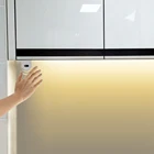 1 комплект светодиодный светильник лента для Кухня шкаф ручной Сенсор ночной Светильник s полосы гибкая лента шкаф лампы 12V светодиодный Домашний Светильник Инж