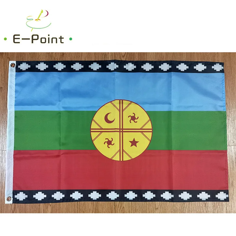 

Флаг Чили Mapuches, размер 2 фута * 3 фута (60*90 см), размер 3 фута * 5 футов (90*150 см), рождественские украшения для дома, флаг, баннер