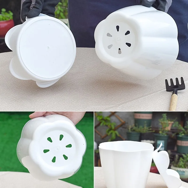 1 шт. толстый пластиковый цветочный горшок для домашнего садоводства рассада