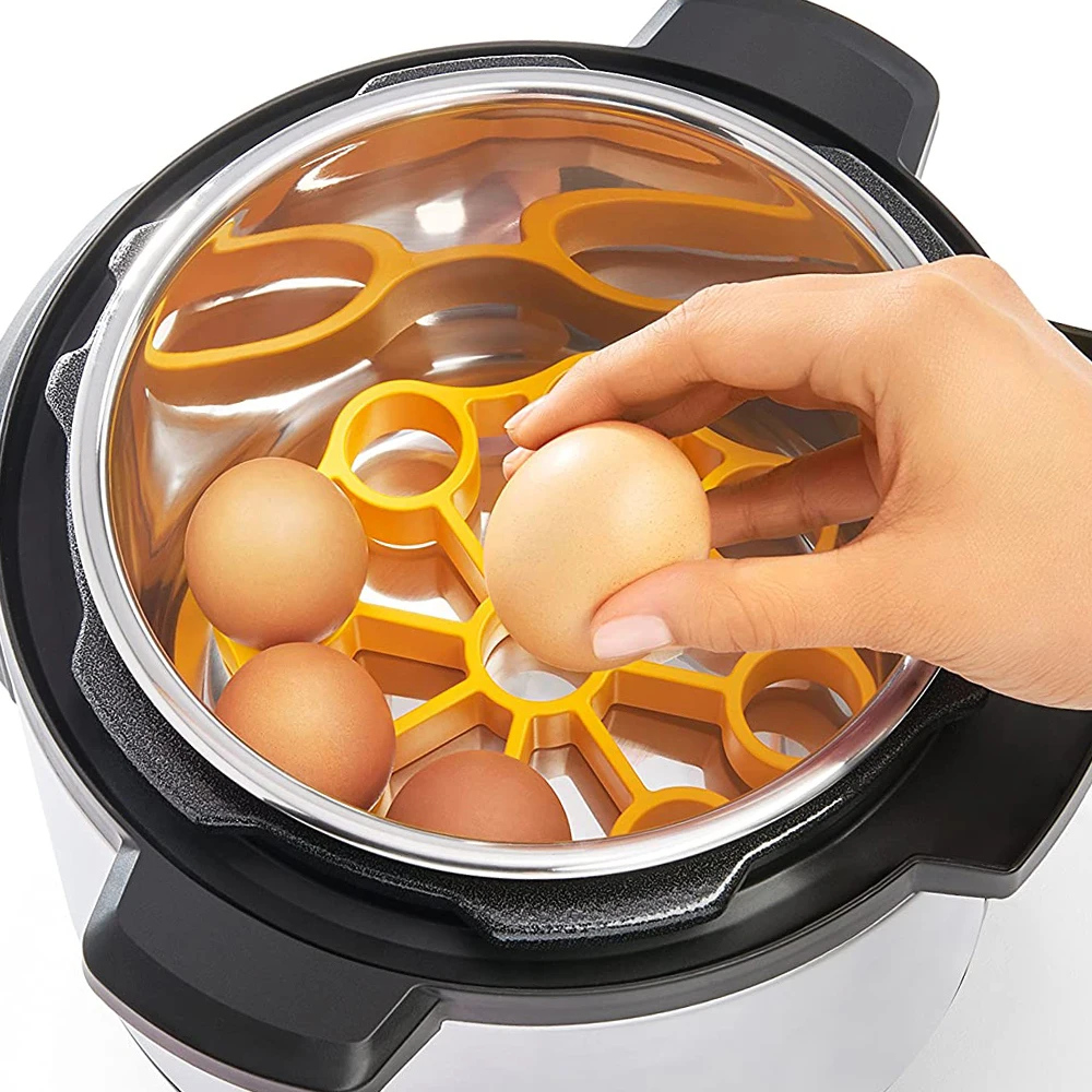 Подставка силиконовая для яиц устойчивая к коже 9 готовки на пару кухонные